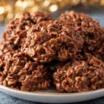 Chocolate Peanut Butter No Bake Cookies
