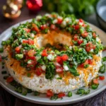 Christmas Taco Cheese Ball Wreath 1