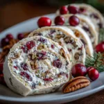 Cranberry Pecan Cream Cheese Roll 1