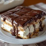 No Bake Chocolate Eclair Cake 1
