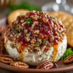 Pepper Jelly Cheese Ball with Pecans 1