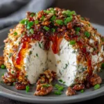 Sweet Spicy Pepper Jelly Cheese Ball 1