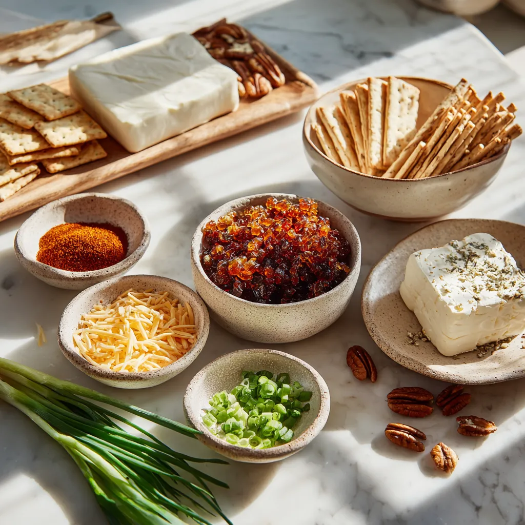 Sweet and Spicy Pepper Jelly Cheeseball 2